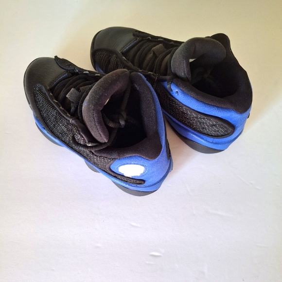 Jordan 13 Retro Hyper Royal Blue &  Black Kids Collectible Sneakers 12C - Picture 7 of 11